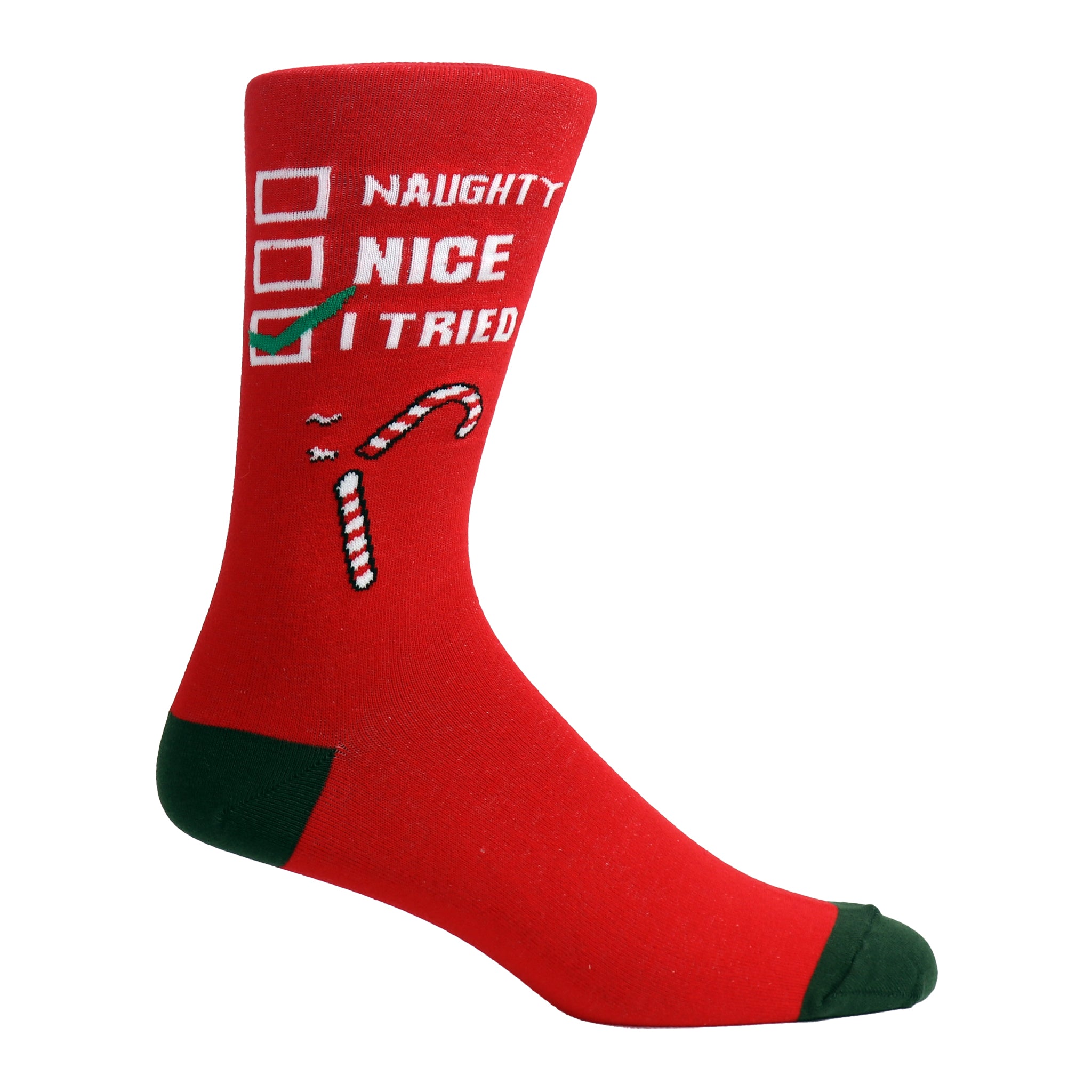 Naughty or Nice Christmas Crew Socks