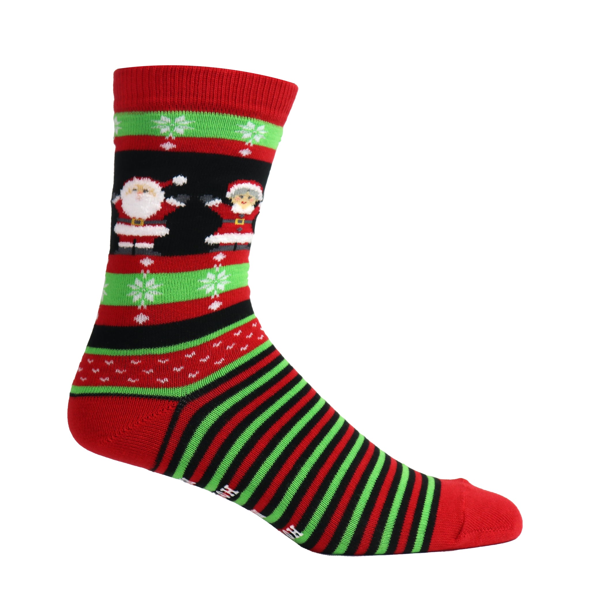 Santa and Mrs. Claus Christmas Crew Socks