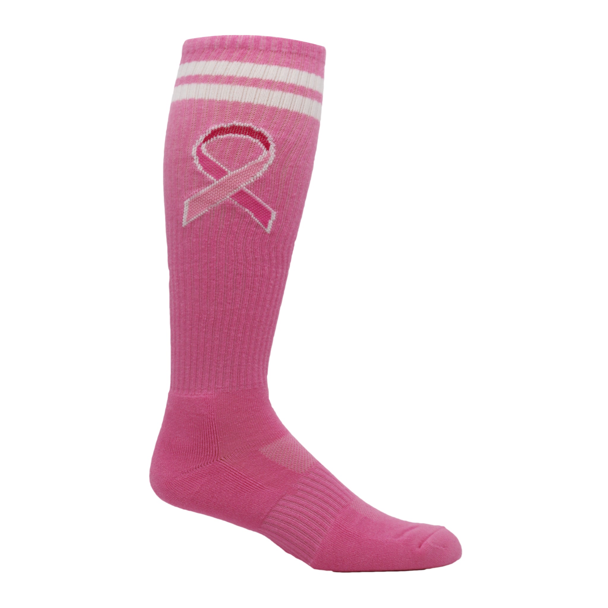 Breast Cancer Ribbon Knee High Socks