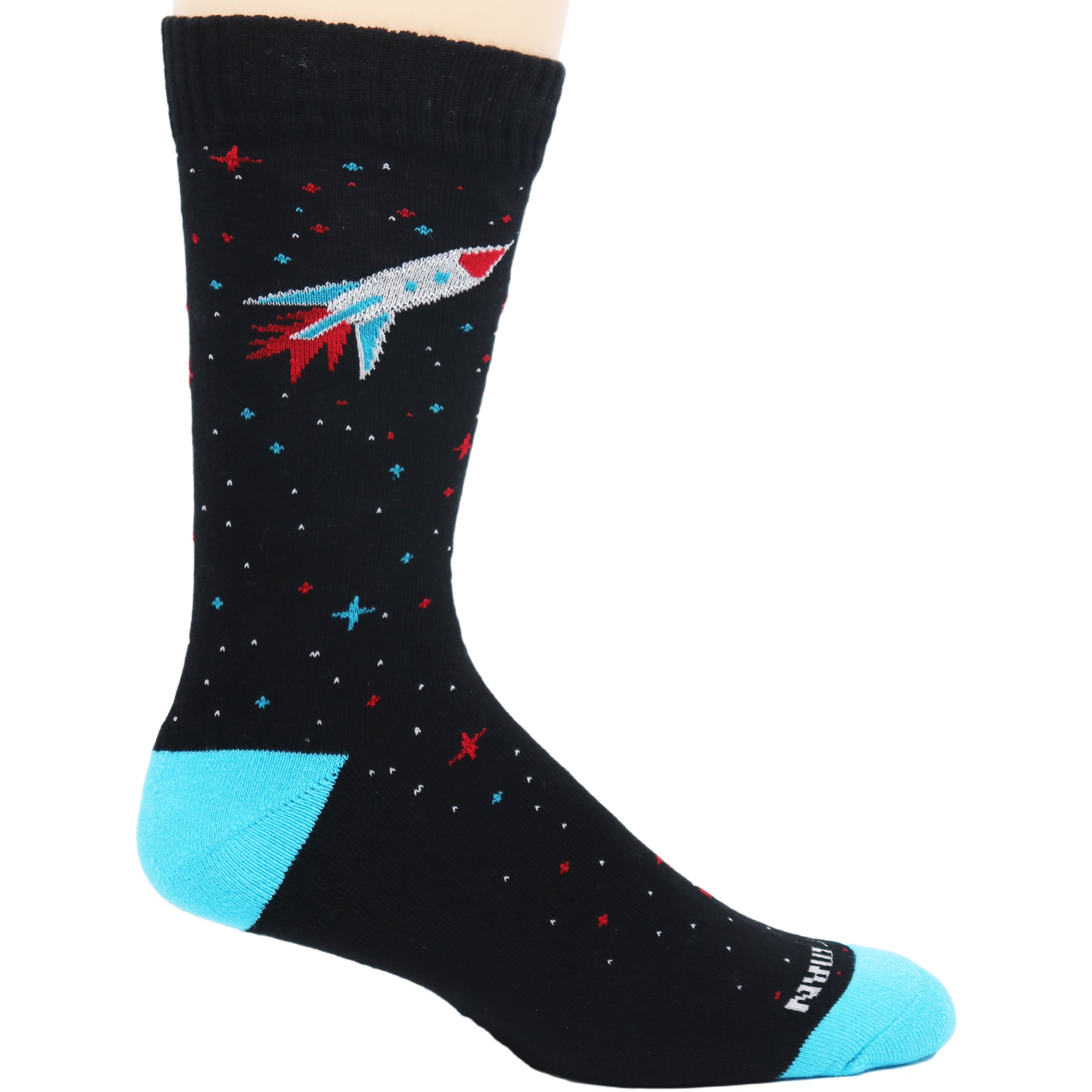 Rocket Socks Client Galaxy Rocket Ship Crew Socks